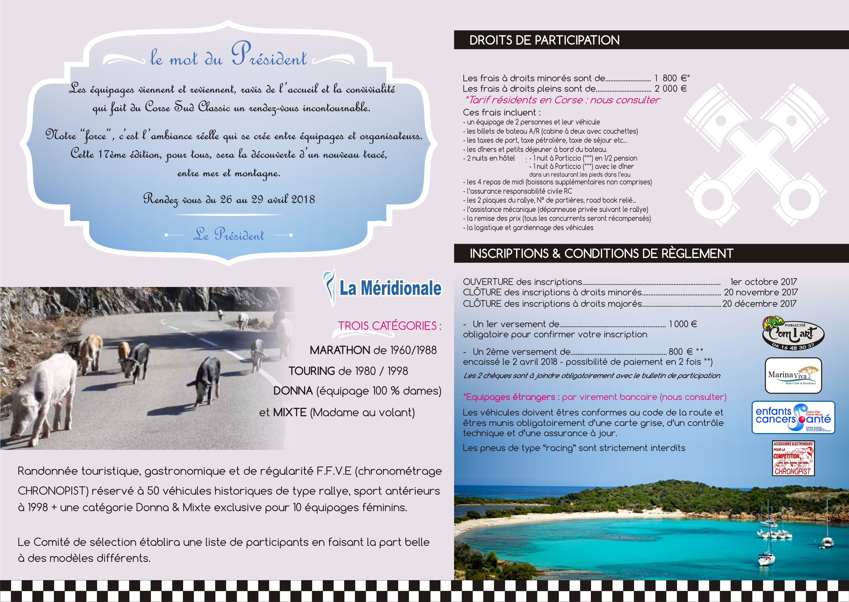 13 Sept 2017 – CSC2018 – Brochure – Corse Sud Classic – New Racing Team
